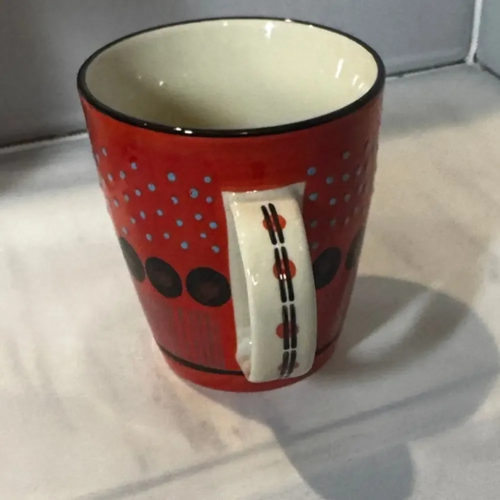 West Elm Potter's Workshop Red mug
